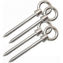 4 Piece Hammock Hanging Kit Stainless Steel Eye Screw Hook for Hammock Swing - DD01
