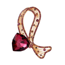 Lightweight Alloy Bows Brooch Comfortable For Women Girls-A
