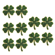 Stylish Zinc Alloy Shamrock Brooch With Secure Clasp Design