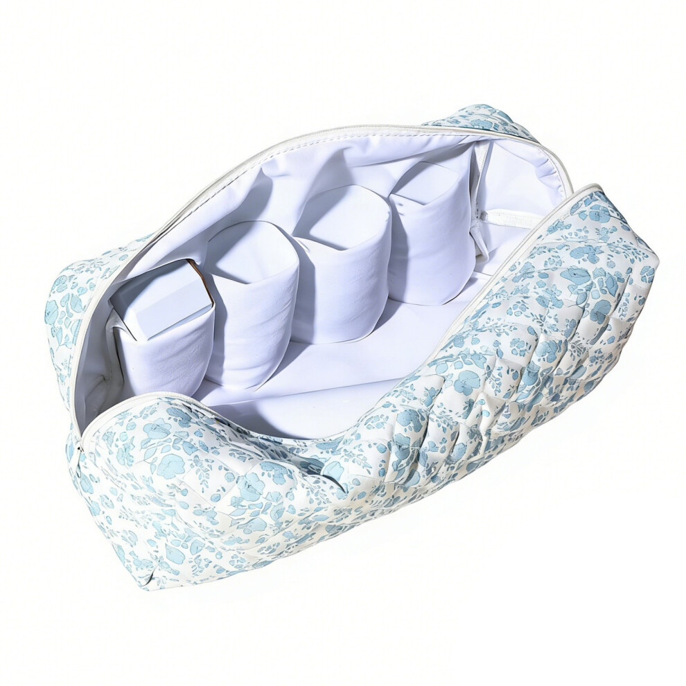 ï¼1 Pcsï¼Large Capacity Hair Dryer Bag - Waterproof Travel-Blue