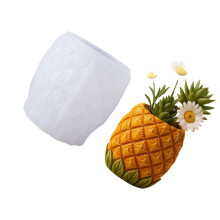 Artistieke siliconen ananas mal voor plantenpot hars ambachten