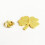 Broche trèfle à quatre feuilles, accessoire de mode doré pour 5