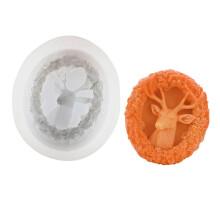 Elegant Deer Design Silicone Pendant Mold Ideal For Making