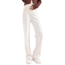 Breathable Trousers Maternity Wide Leg Pants Perfect-Cream L