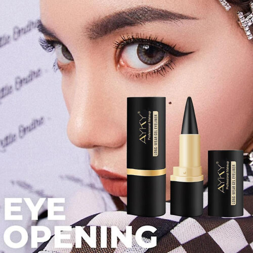 (A) Eye Enhancing Black Eyeliner Stick Solid Thick Eyeliner Gel Makeup Smooth