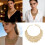Handcrafted Geometric Design Necklace Featuring-Gold X703 3