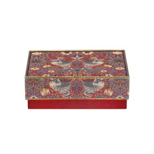 William Morris Arts & Crafts Strawberry Thief Red Small Chocolate Tin