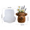 Cow Shaped Silicone Making Mold for Creative Flower Pot and 3