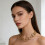 Multiple Shade Geometric Tassels Design Necklace-Silver X702 6
