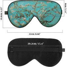 Women's Eye Sleep Blackout Silk Eye Mask Adjustable Strap Super Soft Eye Mask - DD01
