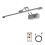 Remote Controlled Rechargeable Vanity Light 16/24in-silver 60cm 2