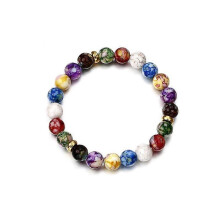 7-Chakra Healing Beaded Bracelet Natural Lava Stone Bracelet Jewelry