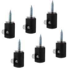 Chandelier Lighting Hook, 6pcs Pendant Lighting Hook Swag Hook for Ceiling Lights Cable (black) - DD
