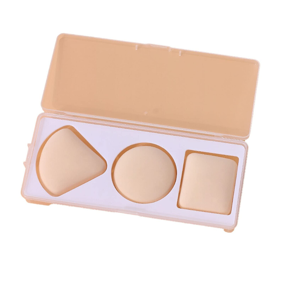 Powder Puff Pack of 3 with Precise Triangle Design for Flawless Finish and Even Makeup Coverage