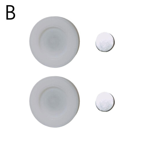 (2pcs, Orange) Magnetic On Wall Mounted Remote Control Holder Home Office Space Saving