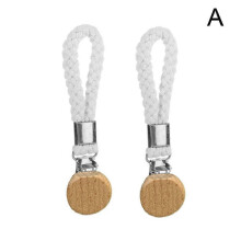 (A) Beech Round Head Storage Clip Hanging Rope Clips Kitchen Towel Clip