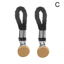 (C) Beech Round Head Storage Clip Hanging Rope Clips Kitchen Towel Clip