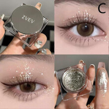 (C) Single Glitter Eyeshadow Makeup Highlighter Pigments Cosmetics