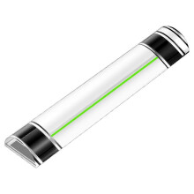 (green line) Acrylic Magnifying Rulers with Sliding Marker 6 Inch Line 2x Magnifier for Knitting Sewing Accuracy & Mahjong Use Gift yellow line