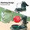 (Blackish green) Hand-Cranked Apple Peeler & Slicer - Fruit Processing Machine Multifunction 3