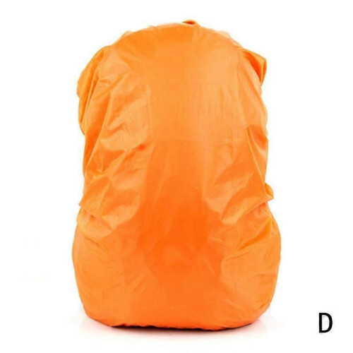 (Orange) Waterproof Backpack Rain Cover Camping Cycling Hiking Protector 30-40