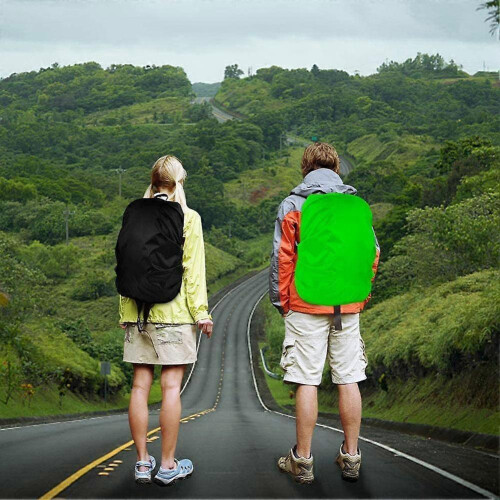 (Red) Waterproof Backpack Rain Cover Camping Cycling Hiking Protector 30-40 2