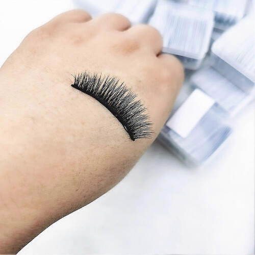 34pcs Reusable Self Adhesive Strip with Glue False Glueless Eyelashe 1