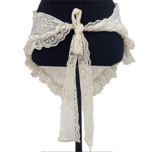 Hite Lace Lace Triangle Scarf Belt