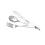 Camping Cutlery Set Dinnerware Metal Flatware for Hiking Backpacking Kitchen Silver 4