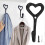 4X Cast Iron Heart Hooks Heart-shaped Hook Retro Iron Hooks 5