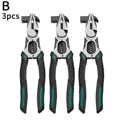 (B) Multi Functional Labor-saving Wire Pliers Wire Breaking Pliers with Hammer Head