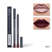 (color11)2 In 1 Double-ended Lipstick Lip Liner Pen Matte Pigment Non-stick Cup Skin Color 24h