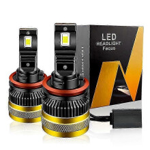 (2PCS Low Beam) 2PCS 30000lm For Ford Ranger 2019 2020 2022 Car LED Headlight Bulbs 9005 High Beams H11 Low Beams Fog Lamp High quality Canbus