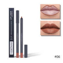 (color06)2 In 1 Double-ended Lipstick Lip Liner Pen Matte Pigment Non-stick Cup Skin Color 24h
