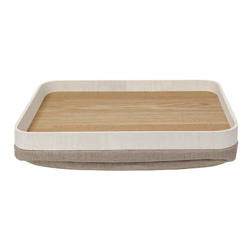 Leaf & Loom Wood & Cream Painted Lap Tray