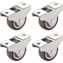 4 Pieces Furniture Casters, Transport Casters, Swivel Casters(silver)