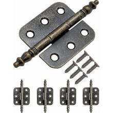 Furniture Hinge,10 Pack Antique Iron Metal Hinges Retro Style 70 x 35mm Bronze - DD