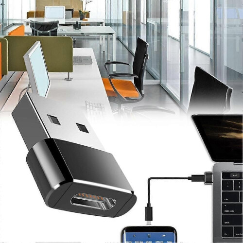 USB 2.0 (Type-A) Male to Type-C Female Connectors 1