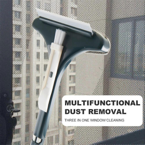 (blue) Realisticm 2 in 1 Mesh Cleaner Brush - Window Screen Cleaner Brush with Scraper 2