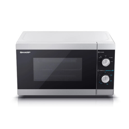 Sharp 20L Microwave Oven with Manual Dial Controls Turntable 800W - YC-MS01U-P 1