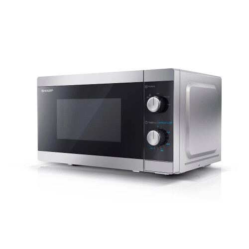 Sharp 20L Microwave Oven with Manual Dial Controls Turntable 800W - YC-MS01U-P