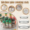 (White S)Rotating storage rack large, medium and small sets storage complete 3
