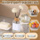 (White S)Rotating storage rack large, medium and small sets storage complete 5