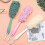 Barsinfi Pack Of 3 Shower Sponge with Handle,back Scrubber, Mesh Bath Brush with Long Handle 5