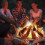16" Portable Outdoor Fire Pit, Collapsible Steel Mesh Chimney 5