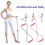 (Pink) Elastic Fitness Rope Rings 8-type Thruster Multi Functional Super Durable 3