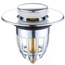 Universal Bathroom Sink Plug Stopper Wash Basin Core Up Bounce Filter