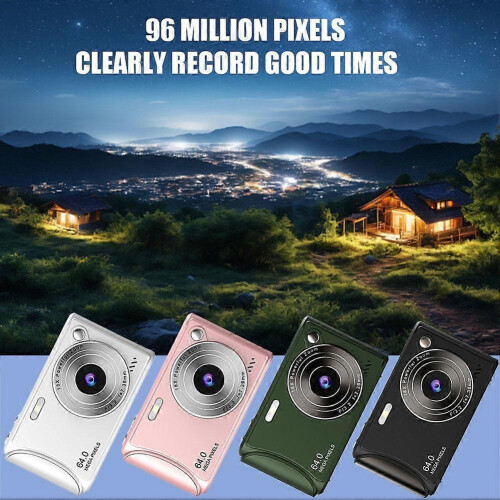 (C) 64 Million Pixels Retro Student HD Digital Camera CCD Student Camera 2