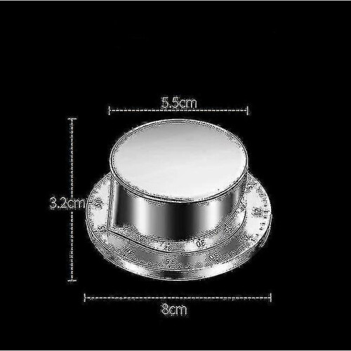 Kitchen Timer with Magnetic Base Kitchen Dadgets Cooking Tools Stainless Steel Kitchen Timer (1 Piece) Silver 1