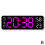 (White shell rose red light) With Calendar Date Temperature LED Large Display USB Digital Wall Alarm Clock 1